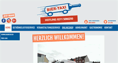 Desktop Screenshot of biertaxi-duesseldorf.de