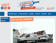 Tablet Screenshot of biertaxi-duesseldorf.de